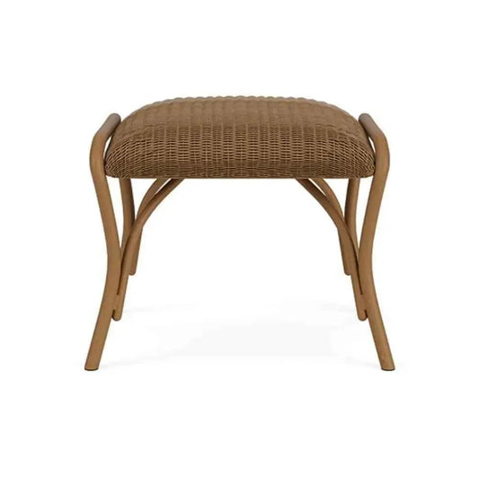 All Seasons Patio Ottoman Bench Padded Seat Outdoor-Outdoor Ottomans-Lloyd Flanders-LOOMLAN