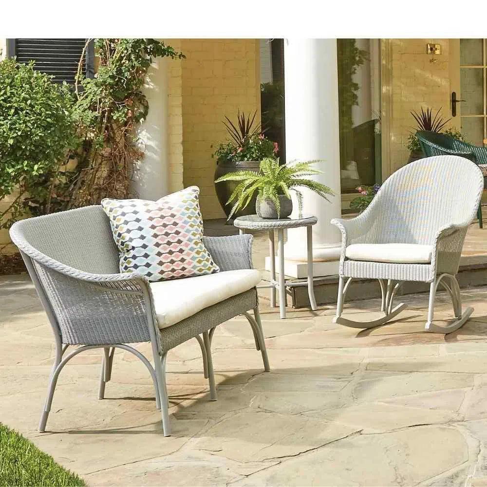 All Seasons Settee Sunbrella Cushion Wicker Outdoor - LOOMLAN - Lloyd Flanders - Outdoor Sofas & Loveseats
