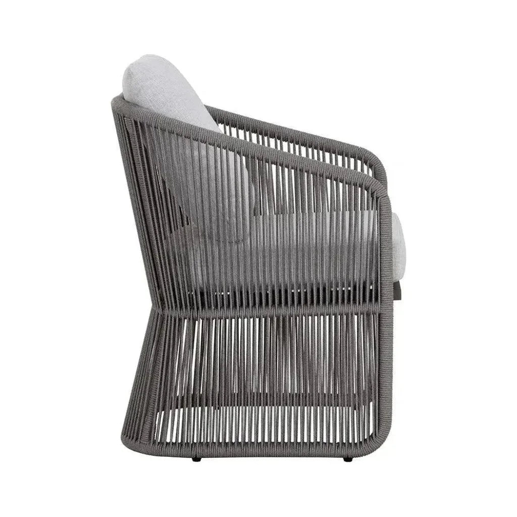Allariz Fabric Outdoor Dining Armchair-Outdoor Dining Chairs-SUNPAN-LOOMLAN