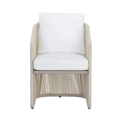 Allariz Fabric Outdoor Dining Armchair-Outdoor Dining Chairs-SUNPAN-LOOMLAN