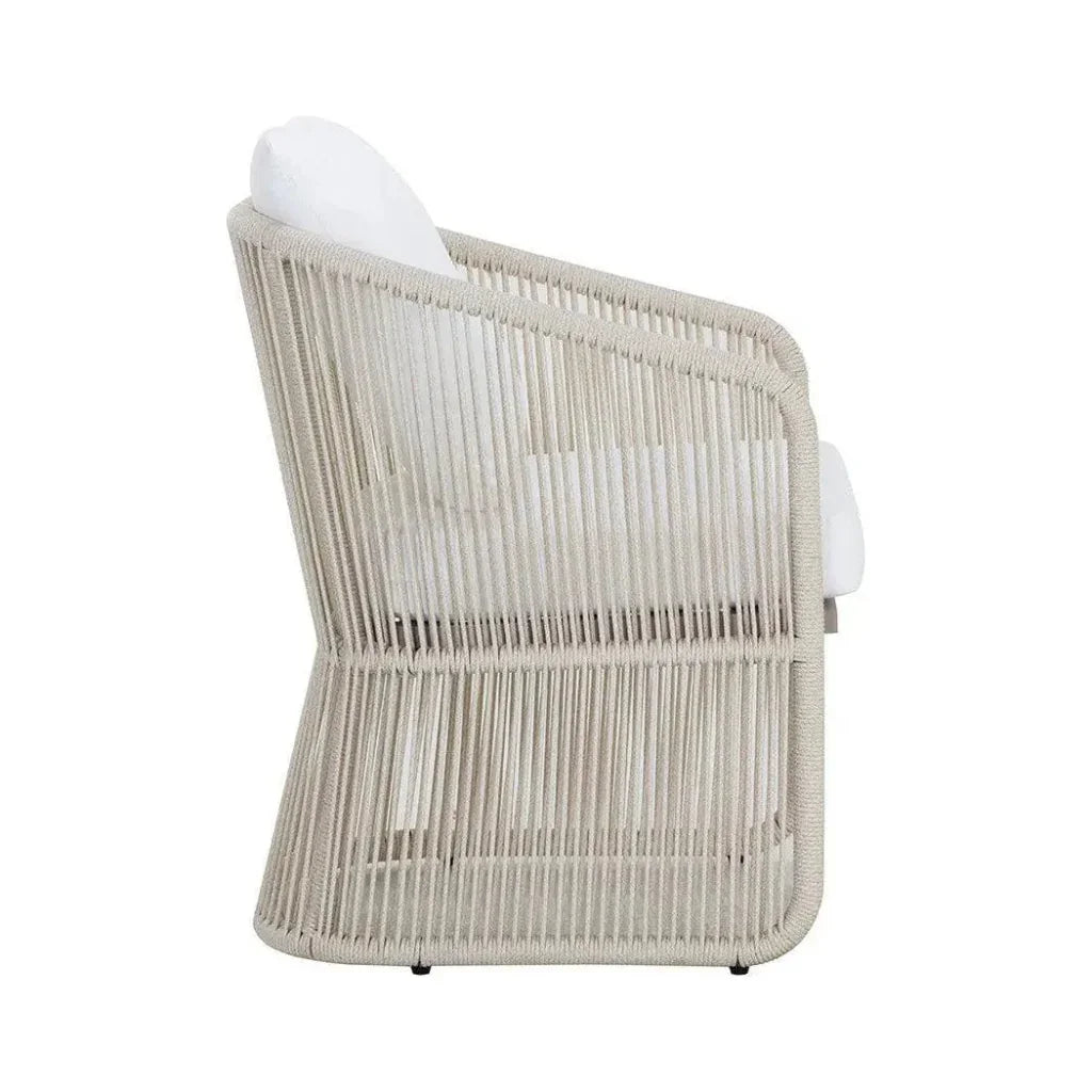 Allariz Fabric Outdoor Dining Armchair-Outdoor Dining Chairs-SUNPAN-LOOMLAN