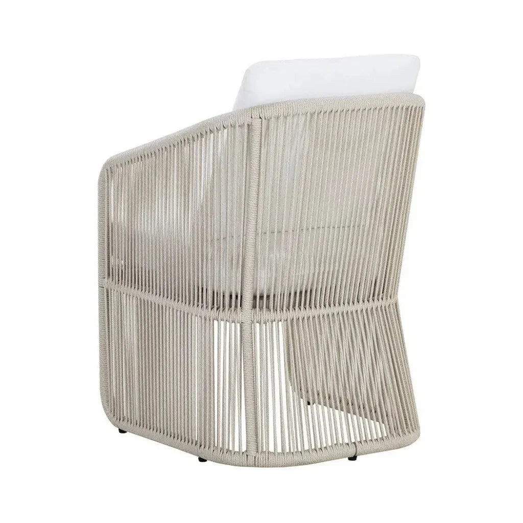 Allariz Fabric Outdoor Dining Armchair-Outdoor Dining Chairs-SUNPAN-LOOMLAN