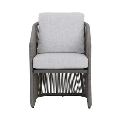 Allariz Fabric Outdoor Dining Armchair-Outdoor Dining Chairs-SUNPAN-LOOMLAN