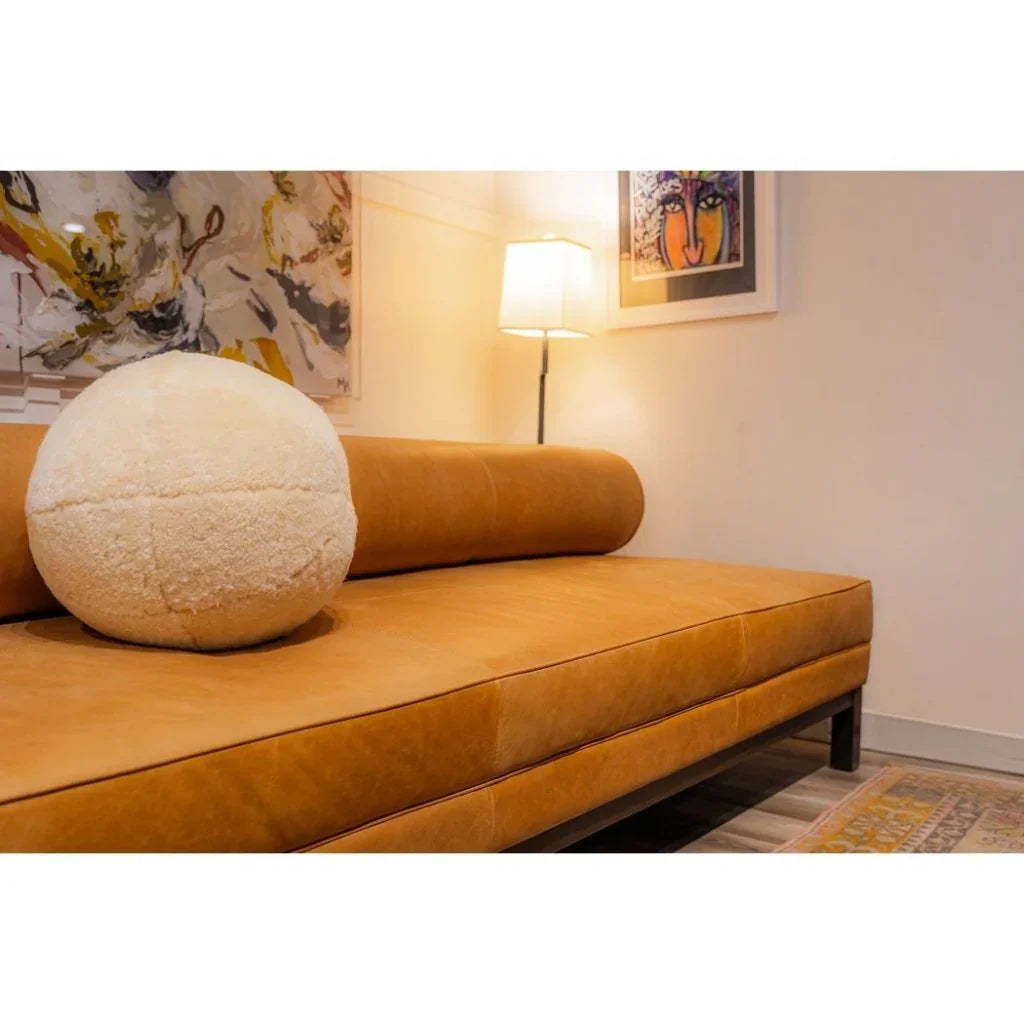 Alley - Oop Ball Shearling Cozy Comfort Throw Pillows - LOOMLAN - Olivia + Quinn - Throw Pillows