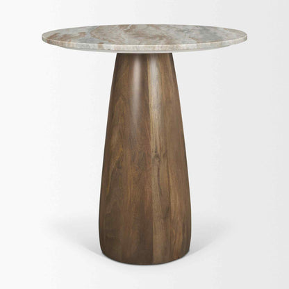 Allyson Marble Top Round Bistro Table