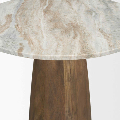 Allyson Marble Top Round Bistro Table