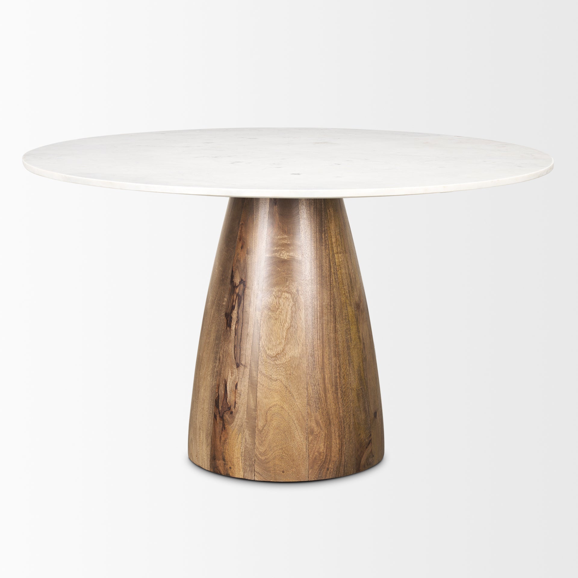 Allyson Marble Top Round Dining Table-Dining Tables-Mercana-LOOMLAN