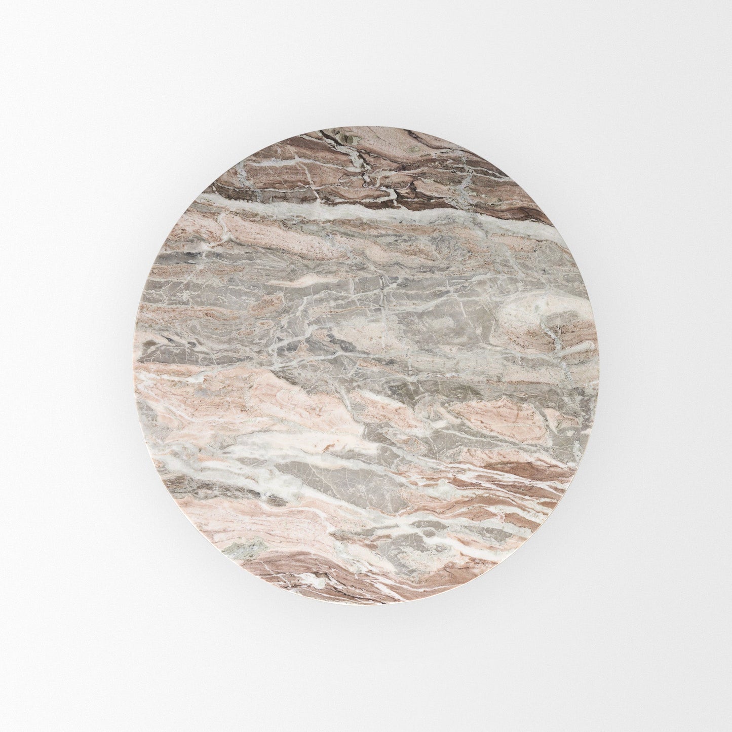 Allyson Marble Top Round Dining Table-Dining Tables-Mercana-LOOMLAN