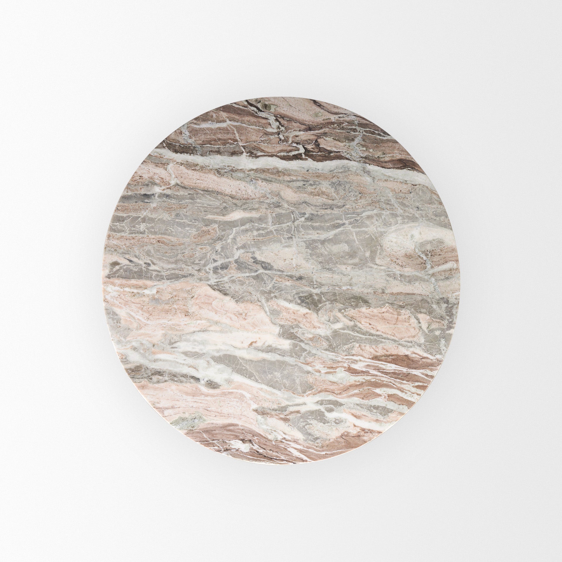 Allyson Marble Top Round Dining Table-Dining Tables-Mercana-LOOMLAN