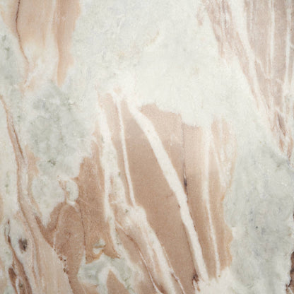 Allyson Pink Marble Top Round Coffee Table
