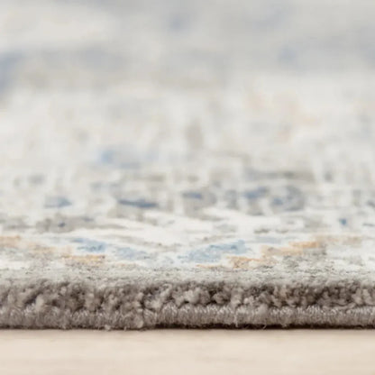 Alma Medallion Dark Gray Large Area Rugs - LOOMLAN - LOOMLAN - Area Rugs