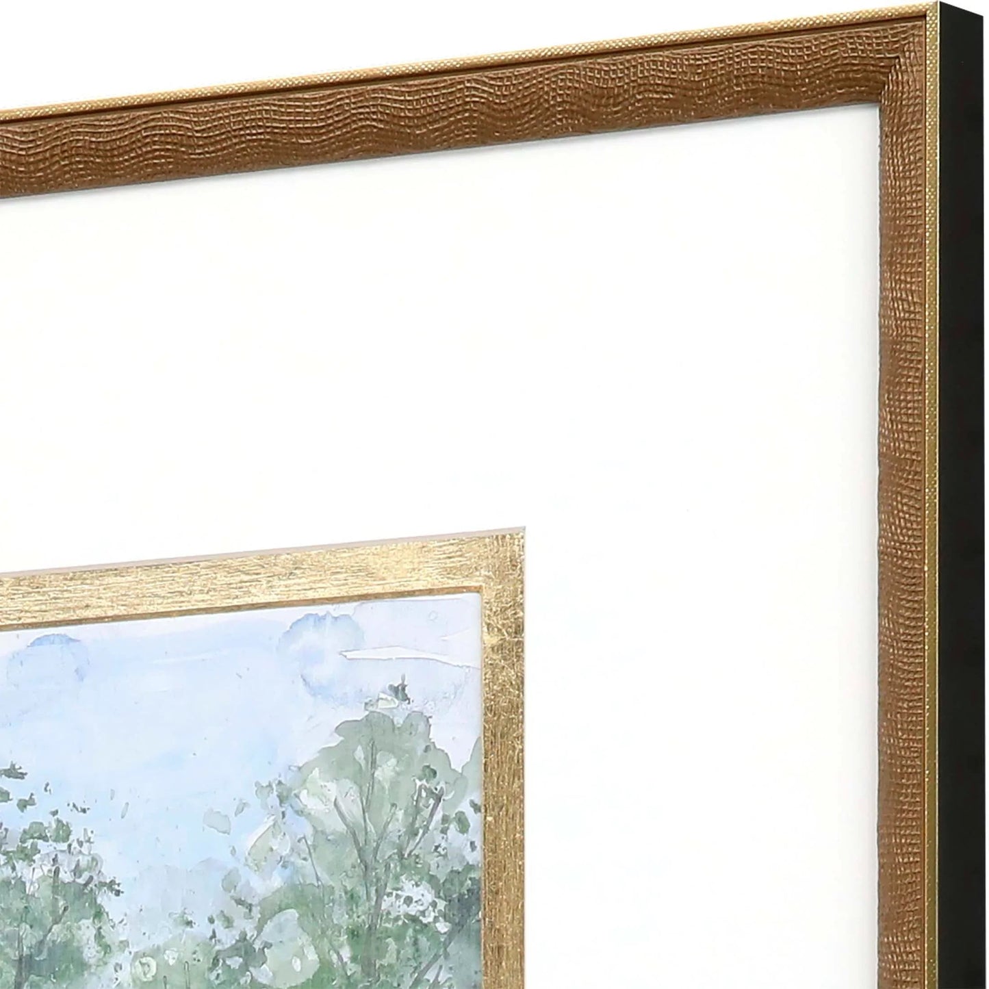 Along the Way Wood Blue Framed Wall Art 4PC