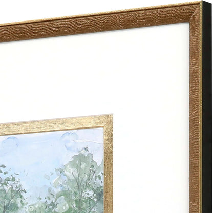 Along the Way Wood Blue Framed Wall Art 4PC