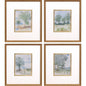 Along the Way Wood Blue Framed Wall Art 4PC
