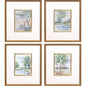 Along the Way Wood Blue Framed Wall Art 4PC