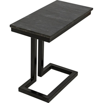 Alonzo Rectangle Marble Top Side Table