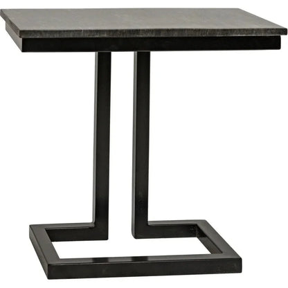Alonzo Rectangle Marble Top Side Table