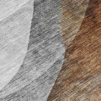 Alora Brown Washable Indoor - Outdoor Rug - LOOMLAN - LOOMLAN Rugs - Outdoor Rugs