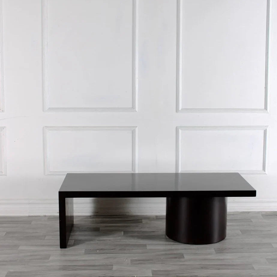 Alpert Wooden Black Coffee Table - LOOMLAN - Peninsula Home - Coffee Tables