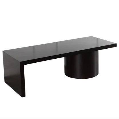 Alpert Wooden Black Coffee Table - LOOMLAN - Peninsula Home - Coffee Tables