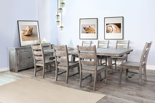 Alpine Extendable Dining Table with Turnbuckle-Dining Tables-Sunny D-LOOMLAN