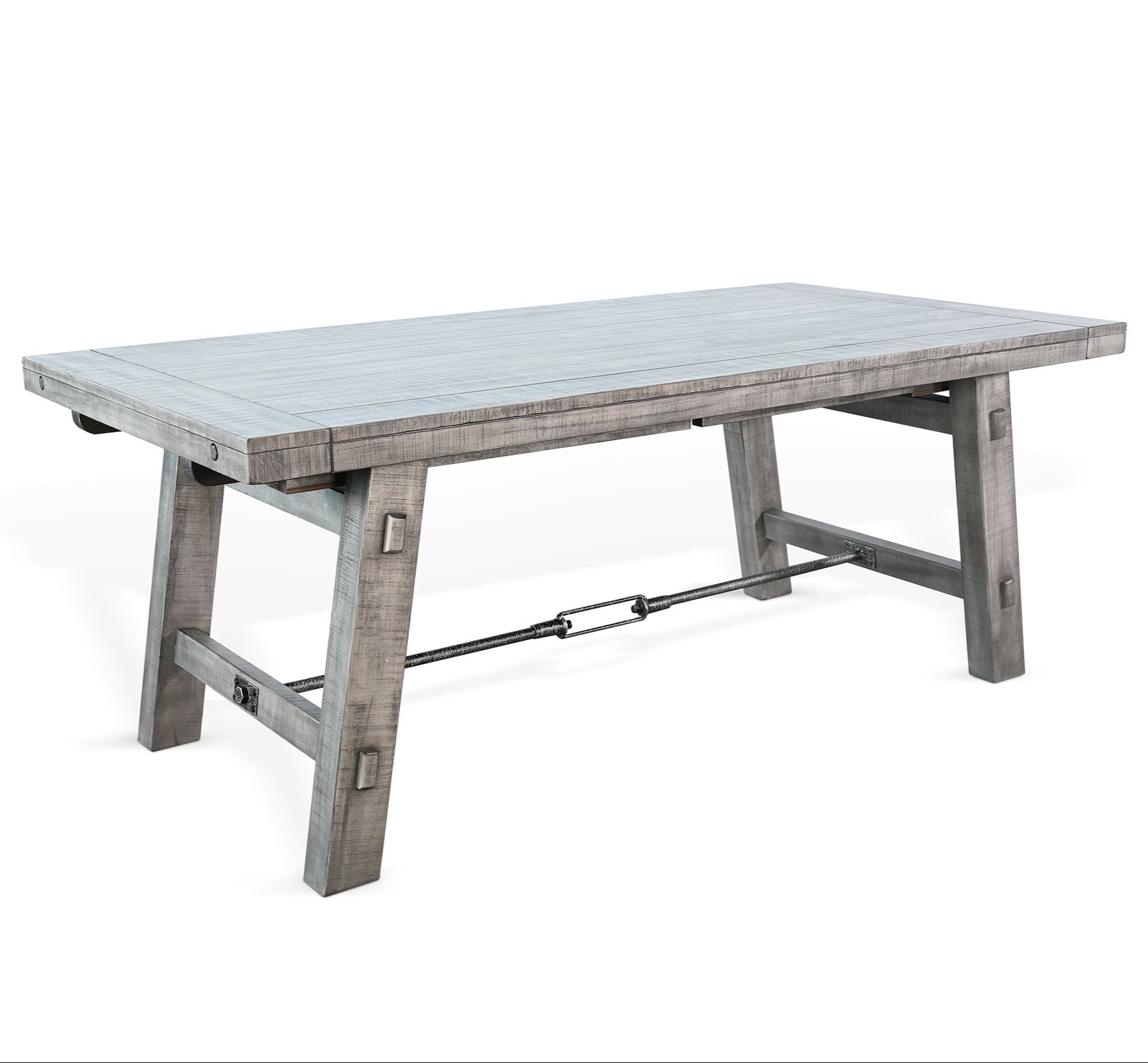 Alpine Extendable Dining Table with Turnbuckle-Dining Tables-Sunny D-LOOMLAN