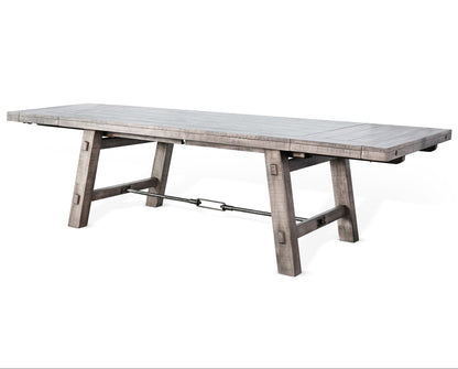 Alpine Extendable Dining Table with Turnbuckle-Dining Tables-Sunny D-LOOMLAN
