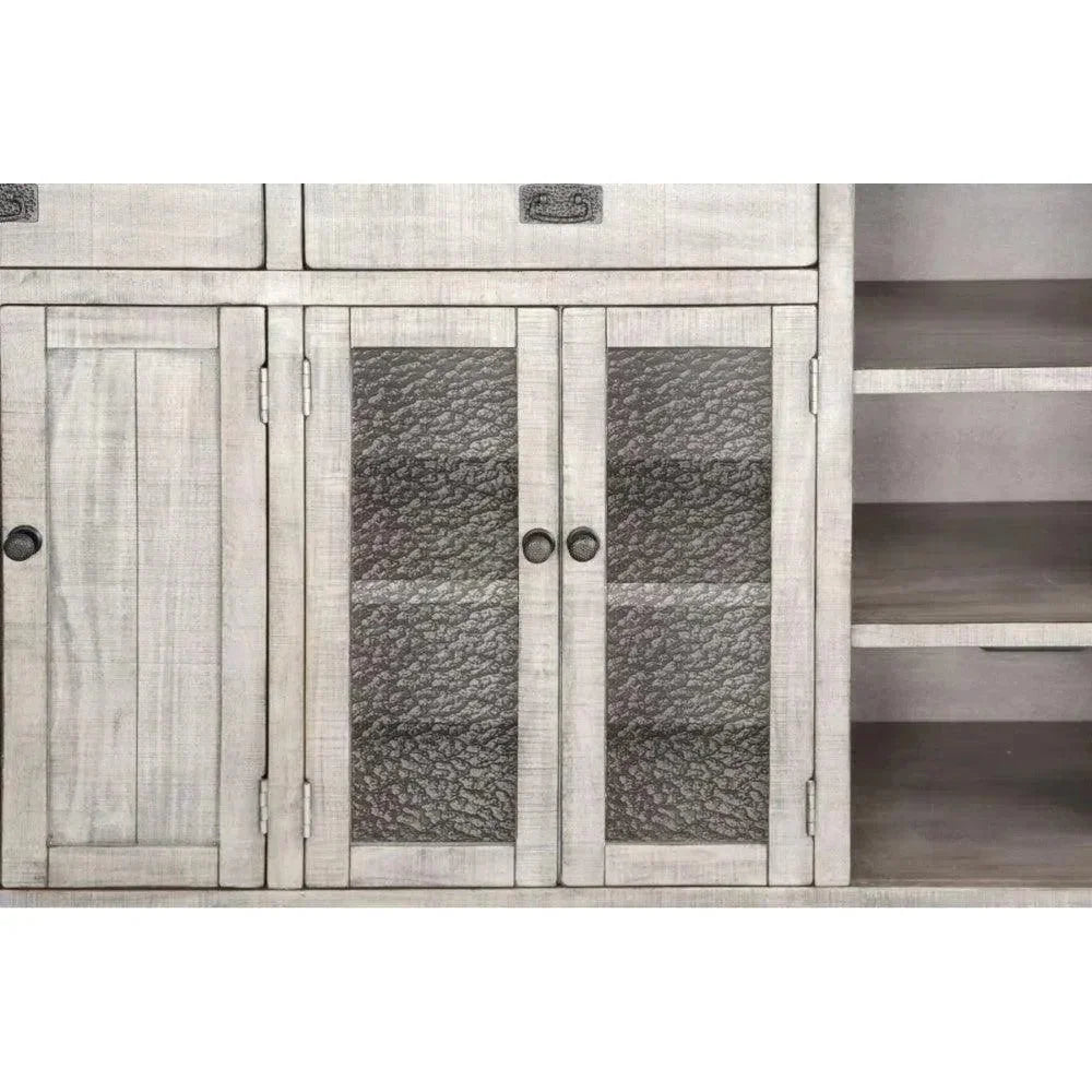 Alpine Grey Buffet And Hutch for Dining Room - LOOMLAN - Sunny D - Buffets & Curios
