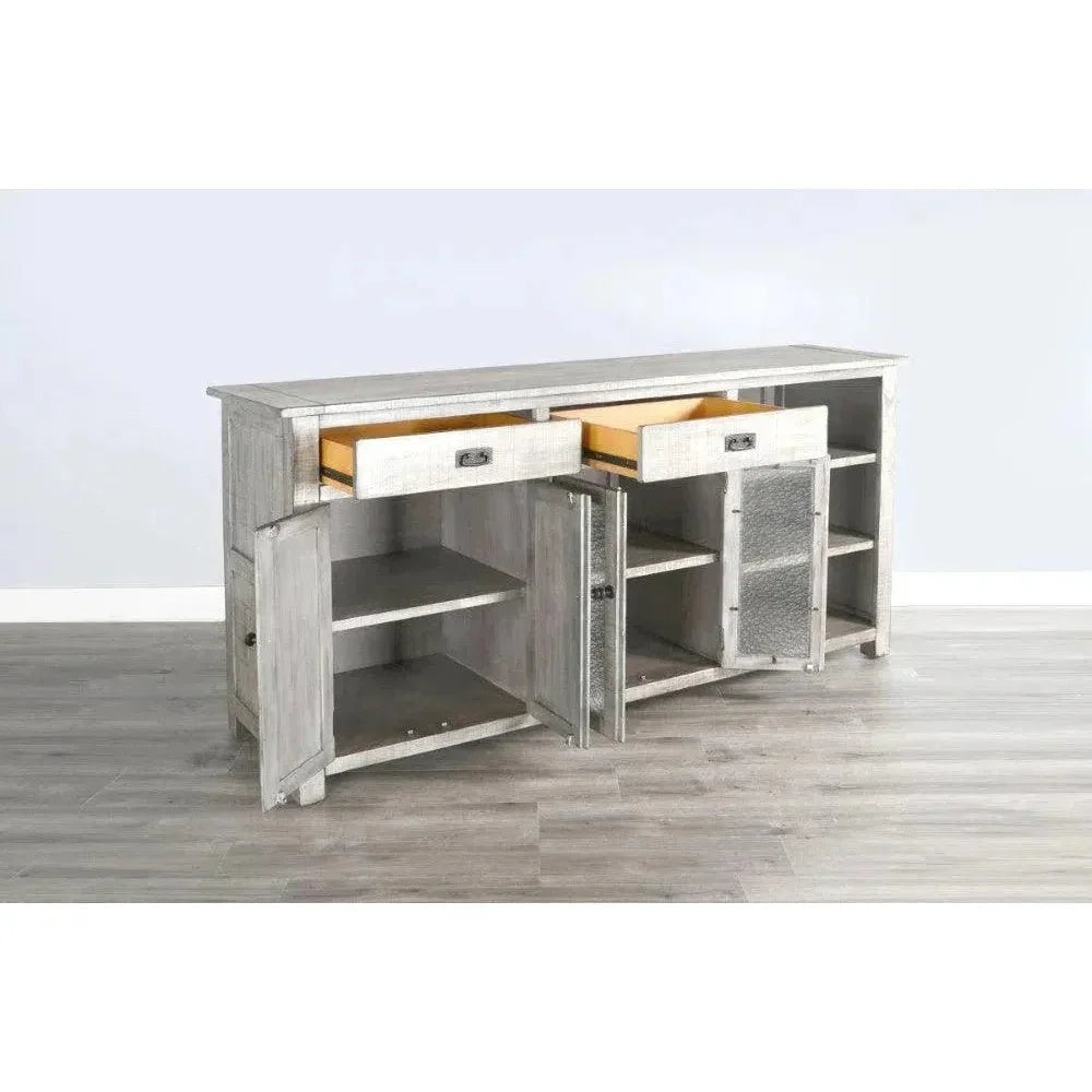 Alpine Grey Buffet And Hutch for Dining Room - LOOMLAN - Sunny D - Buffets & Curios