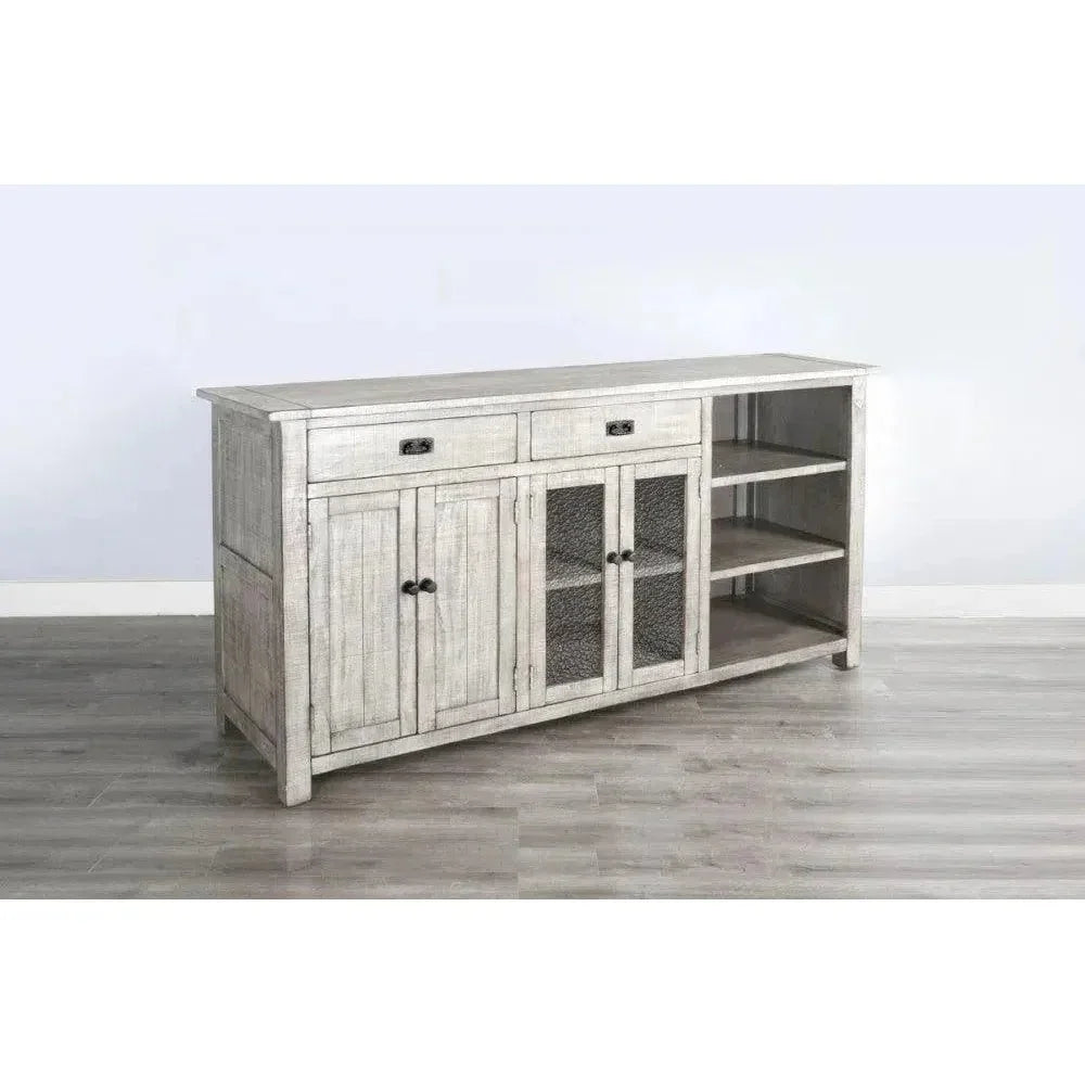 Alpine Grey Buffet And Hutch for Dining Room - LOOMLAN - Sunny D - Buffets & Curios