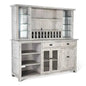 Alpine Grey Buffet And Hutch for Dining Room - LOOMLAN - Sunny D - Buffets & Curios