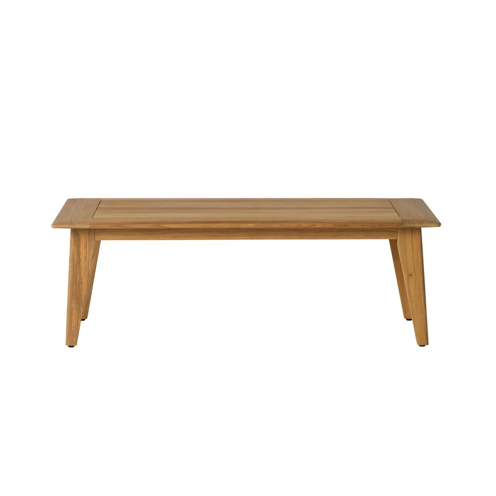 Alpine Teak Wooden Outdoor Cocktail Table-Outdoor Coffee Tables-Lloyd Flanders-LOOMLAN