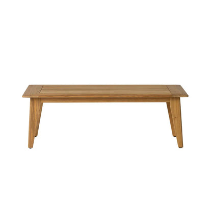 Alpine Teak Wooden Outdoor Cocktail Table-Outdoor Coffee Tables-Lloyd Flanders-LOOMLAN