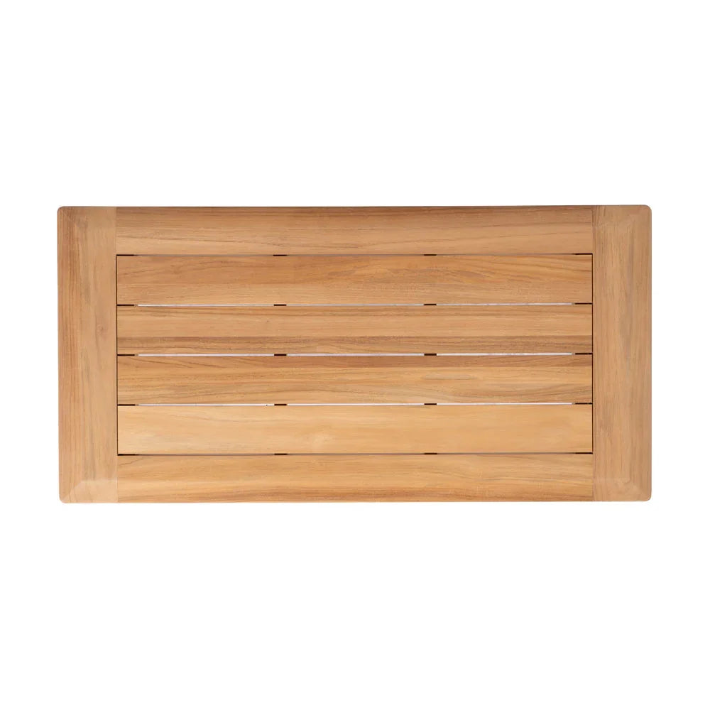 Alpine Teak Wooden Outdoor Cocktail Table-Outdoor Coffee Tables-Lloyd Flanders-LOOMLAN