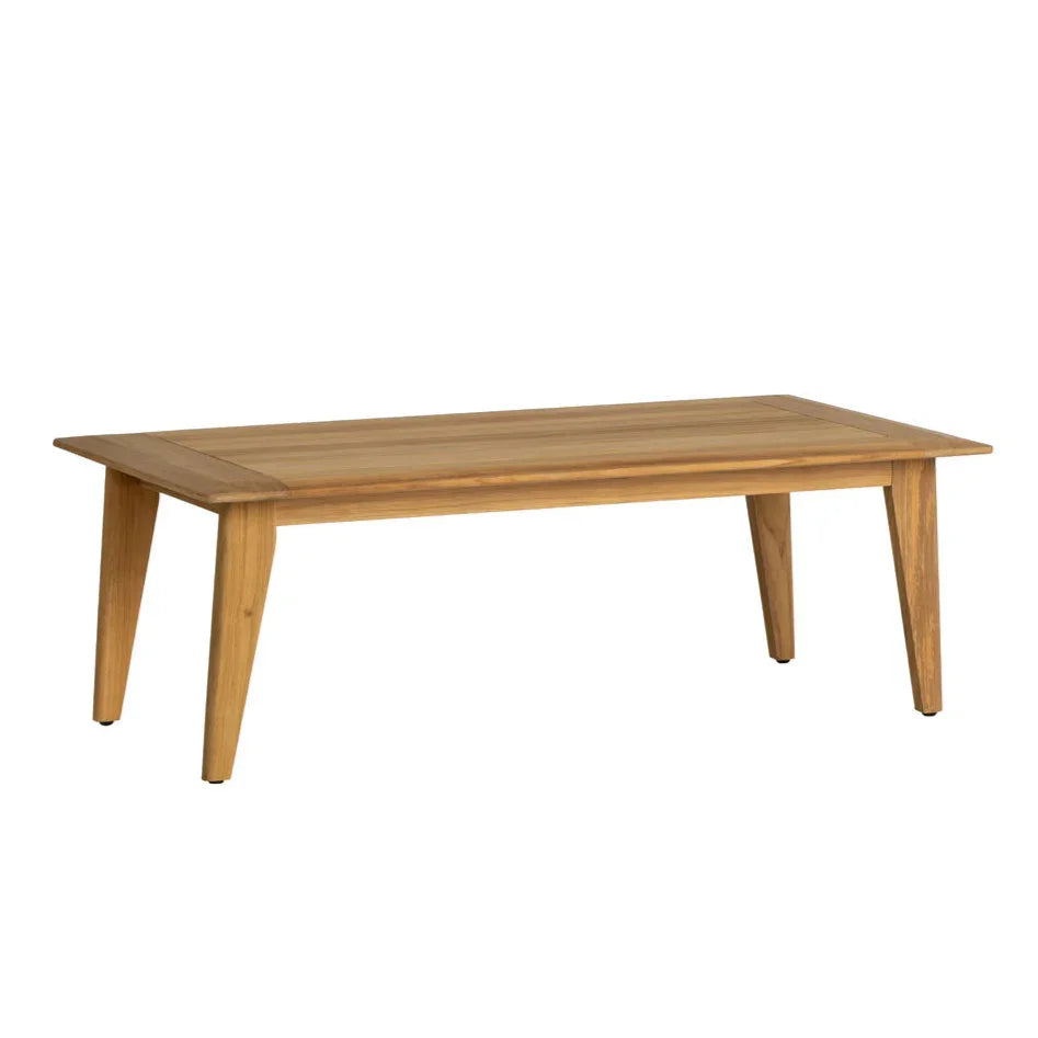Alpine Teak Wooden Outdoor Cocktail Table-Outdoor Coffee Tables-Lloyd Flanders-LOOMLAN