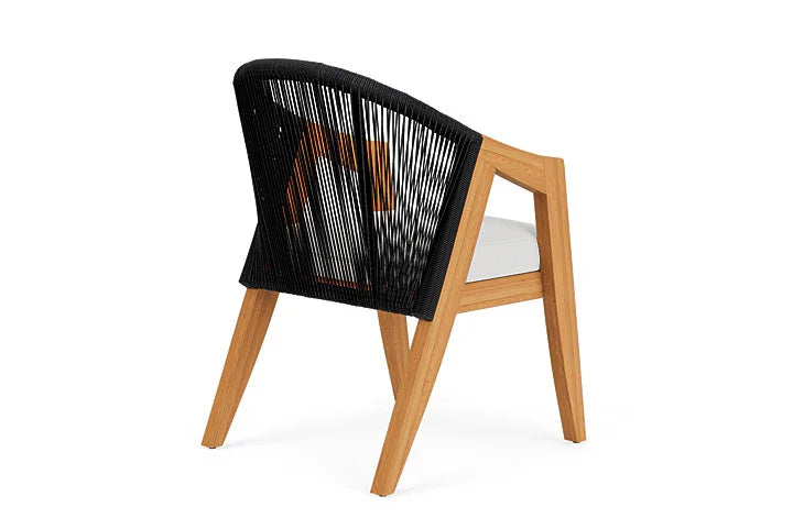 Alpine Teak Wooden Outdoor Dining Armchair-Outdoor Dining Chairs-Lloyd Flanders-LOOMLAN