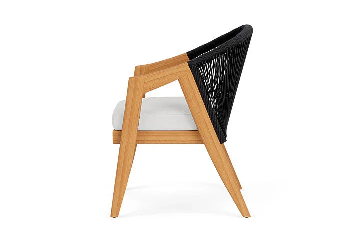 Alpine Teak Wooden Outdoor Dining Armchair-Outdoor Dining Chairs-Lloyd Flanders-LOOMLAN
