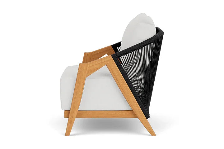 Alpine Teak Wooden Outdoor Lounge Chair-Outdoor Lounge Chairs-Lloyd Flanders-LOOMLAN