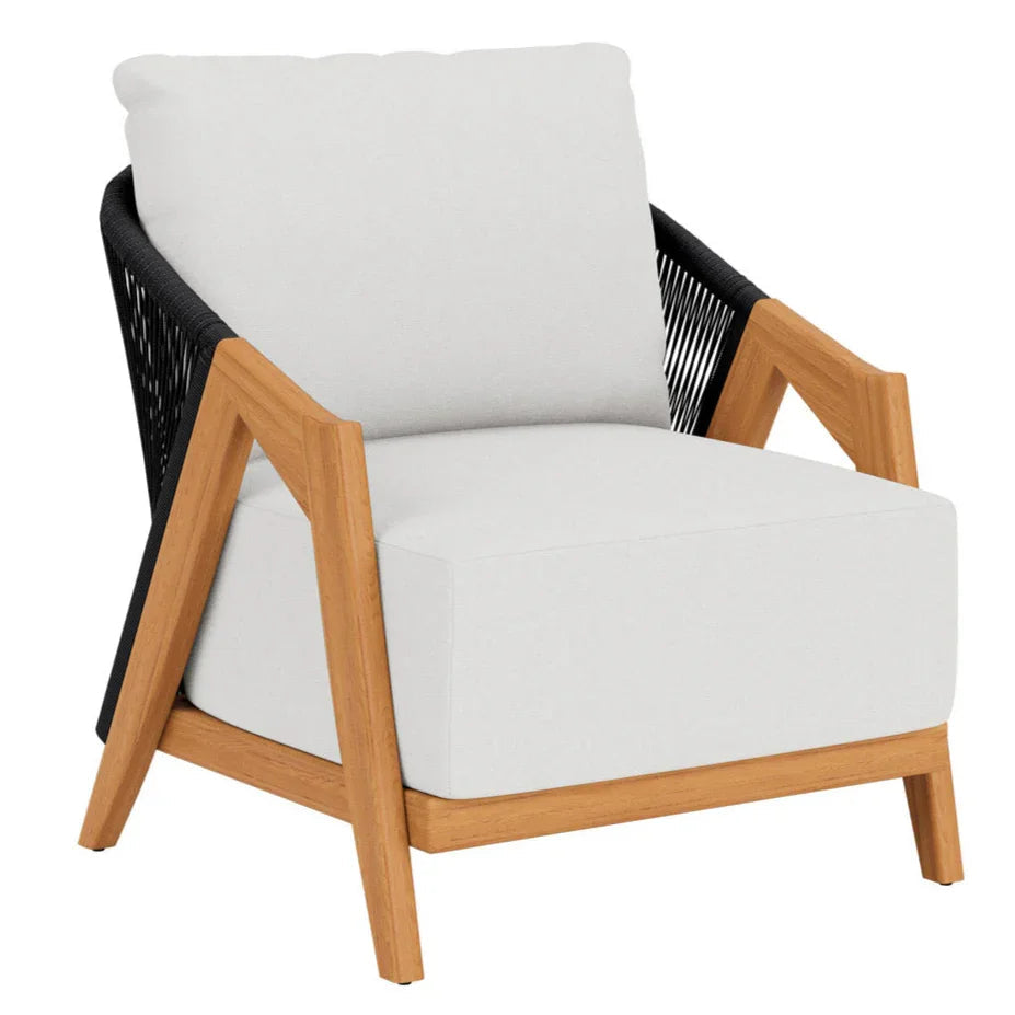Alpine Teak Wooden Outdoor Lounge Chair-Outdoor Lounge Chairs-Lloyd Flanders-LOOMLAN