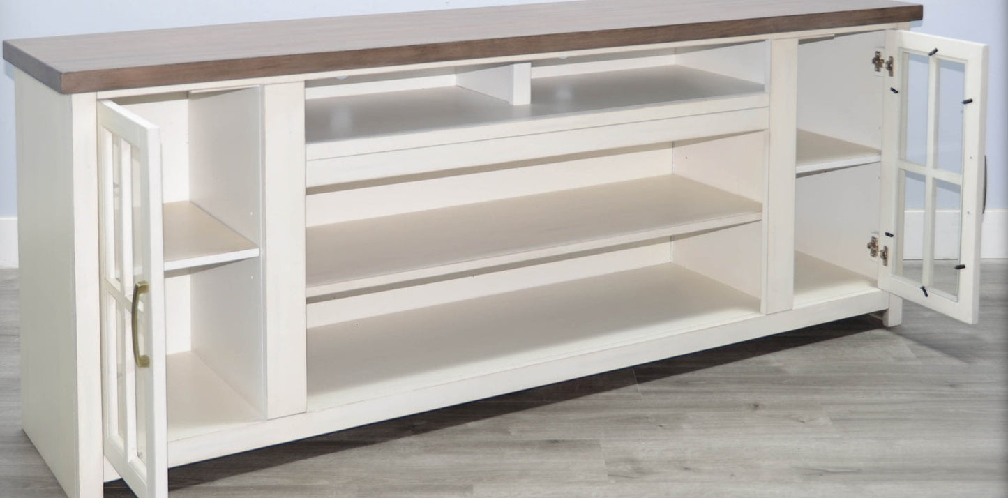 Alpine Two Doors Wooden Media Console