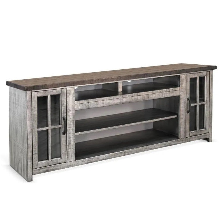 Alpine Two Doors Wooden Media Console