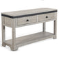 Alpine Two Drawers Wood Console Table