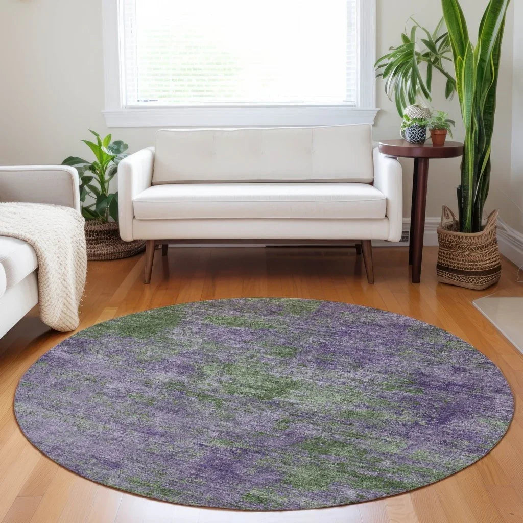 Althea Purple Washable Indoor - Outdoor Rug - LOOMLAN - LOOMLAN Rugs - Outdoor Rugs