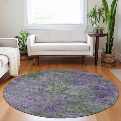 Althea Purple Washable Indoor - Outdoor Rug - LOOMLAN - LOOMLAN Rugs - Outdoor Rugs