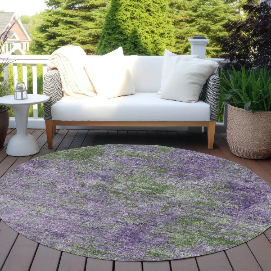 Althea Purple Washable Indoor - Outdoor Rug - LOOMLAN - LOOMLAN Rugs - Outdoor Rugs