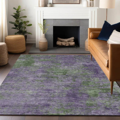 Althea Purple Washable Indoor - Outdoor Rug - LOOMLAN - LOOMLAN Rugs - Outdoor Rugs