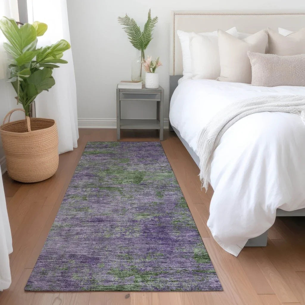 Althea Purple Washable Indoor - Outdoor Rug - LOOMLAN - LOOMLAN Rugs - Outdoor Rugs