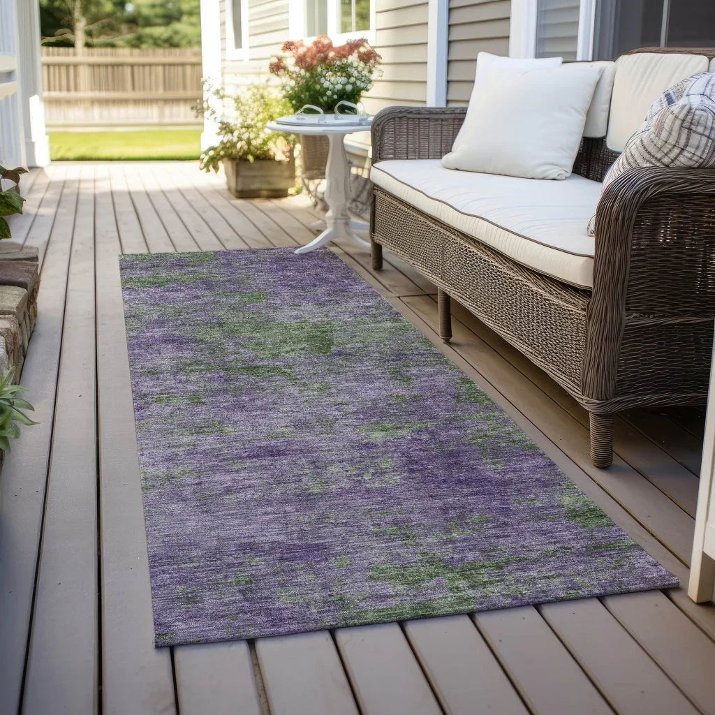 Althea Purple Washable Indoor - Outdoor Rug - LOOMLAN - LOOMLAN Rugs - Outdoor Rugs
