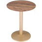 Alto Bistro Table Brown & Gold-Dining Tables-Zuo Modern-LOOMLAN
