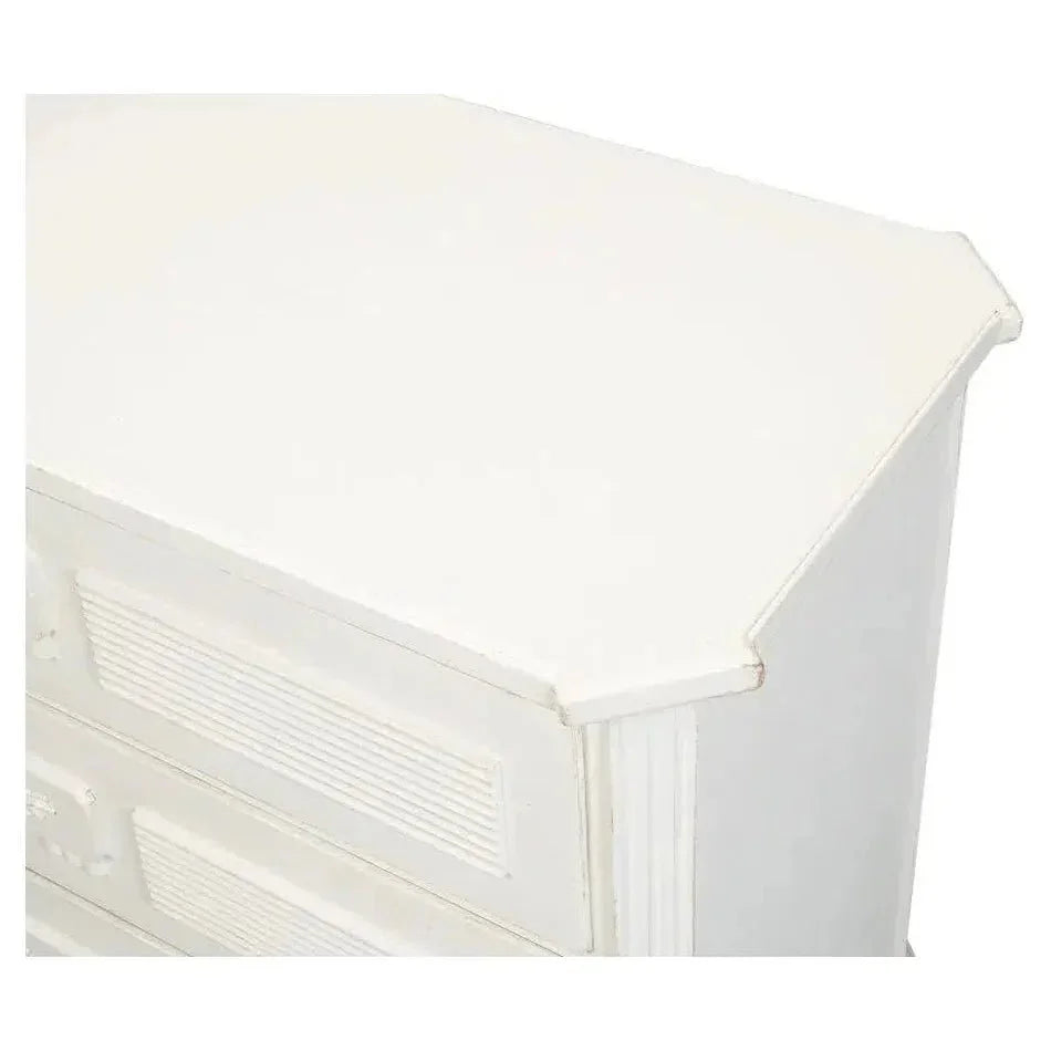 Altus Commode Antique White Three Drawers Chest - LOOMLAN - Sarreid - Chests